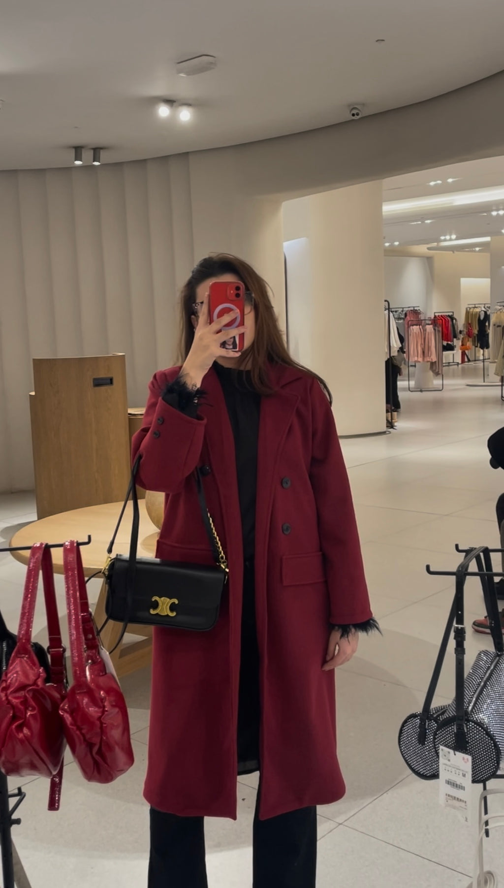 Blazer cachemire bordeau